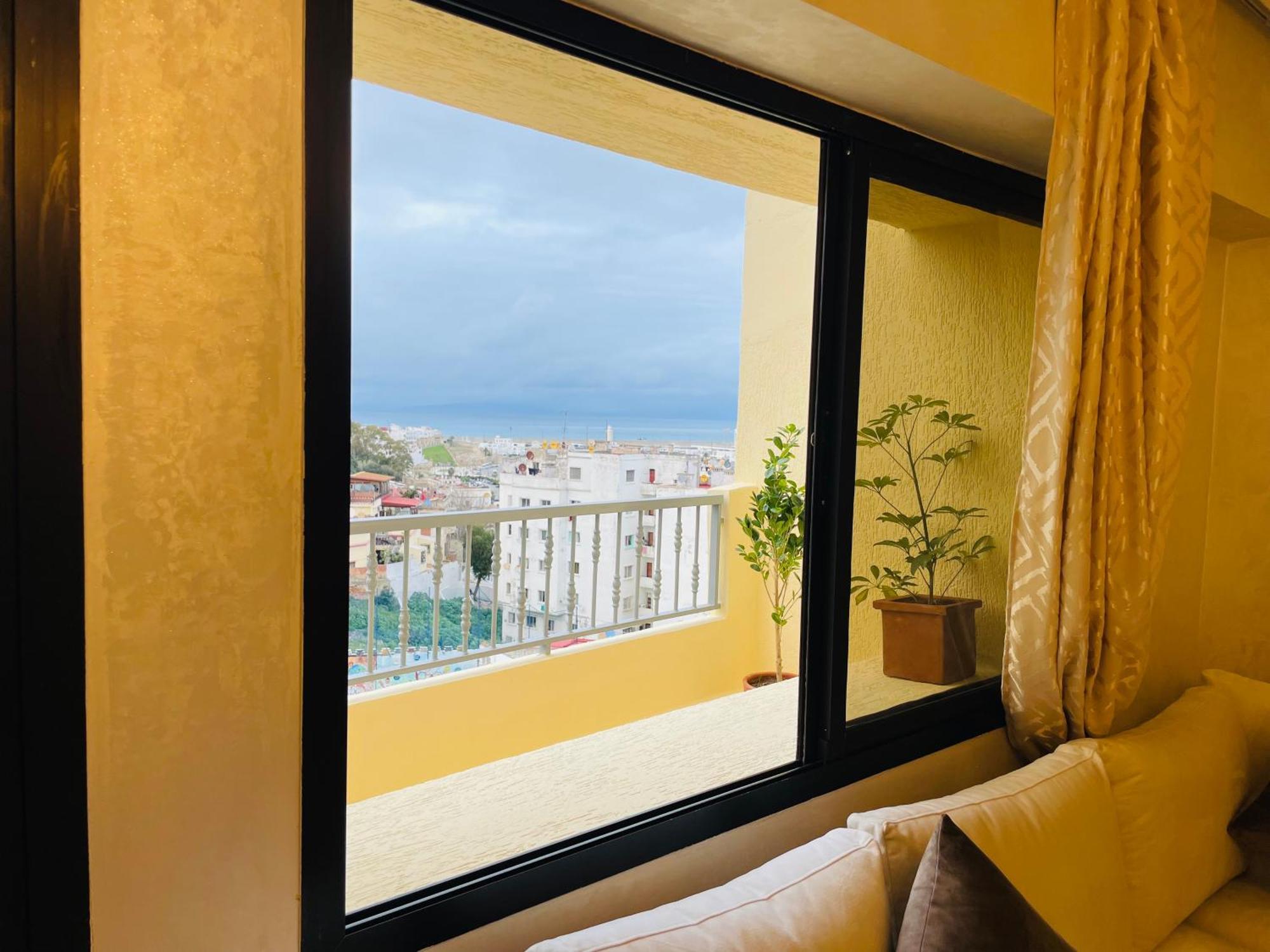 Au Coeur De Avec Vue Sur La Mer, Cosy Balcon, 2 Salles De Bain, Wifi, Ac, Iptv 丹吉尔